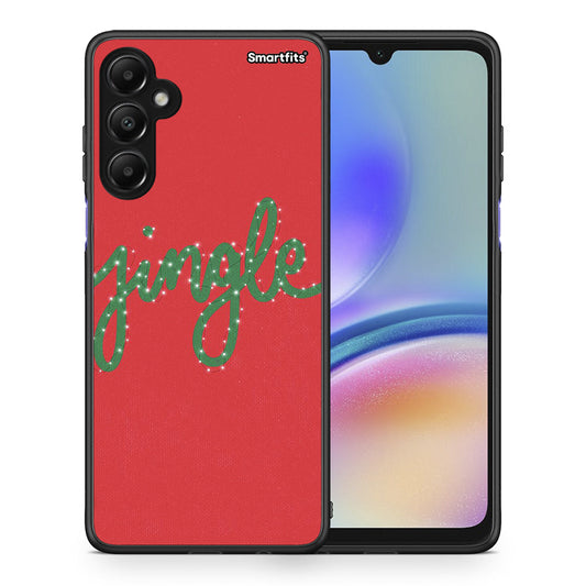 Θήκη Samsung Galaxy A05s Jingle Xmas από τη Smartfits με σχέδιο στο πίσω μέρος και μαύρο περίβλημα | Samsung Galaxy A05s Jingle Xmas case with colorful back and black bezels