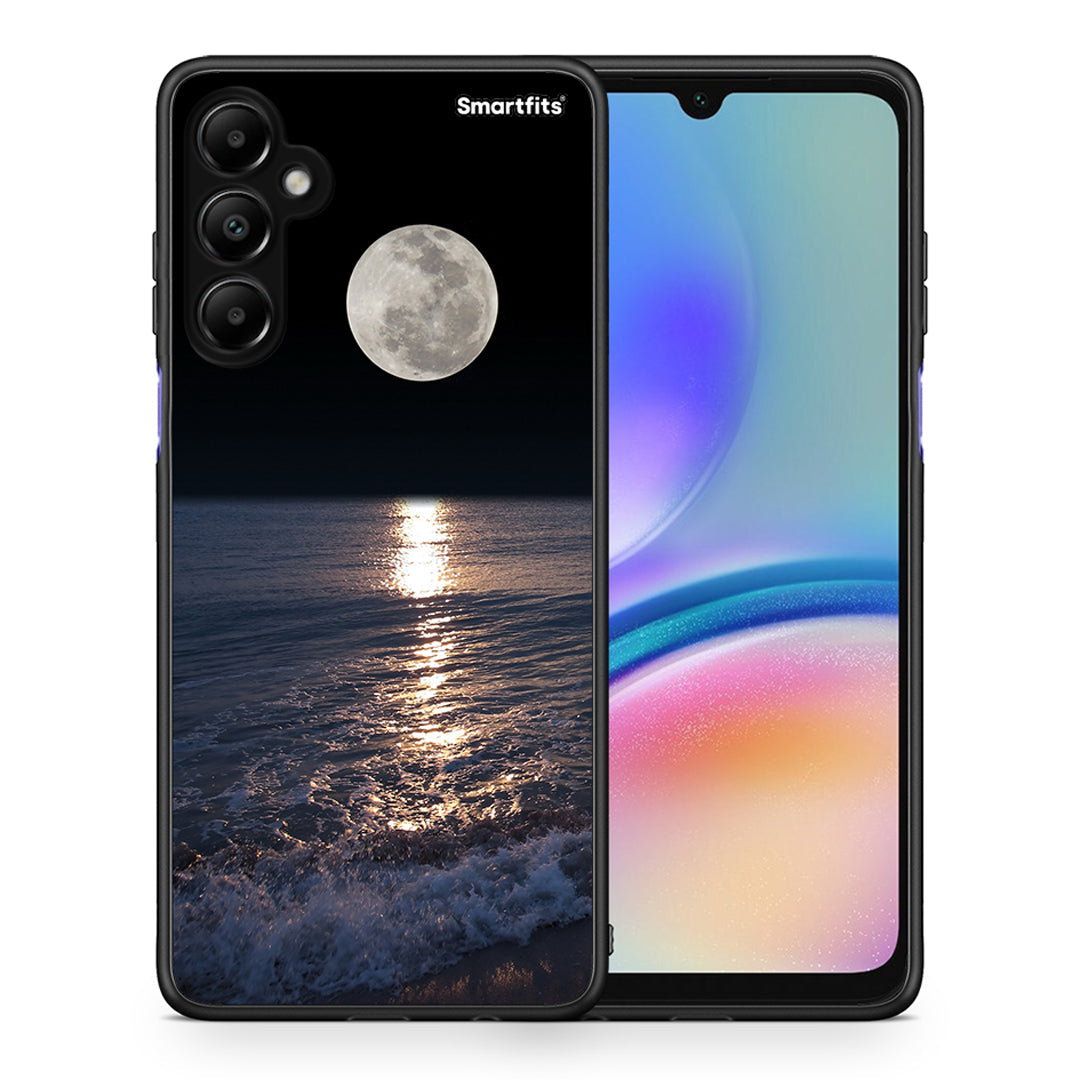 Θήκη Samsung Galaxy A05s Moon Landscape από τη Smartfits με σχέδιο στο πίσω μέρος και μαύρο περίβλημα | Samsung Galaxy A05s Moon Landscape case with colorful back and black bezels