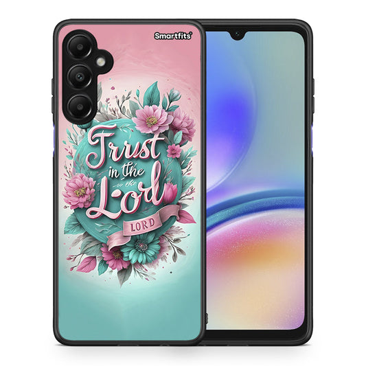 Θήκη Samsung Galaxy A05s Lord Trust από τη Smartfits με σχέδιο στο πίσω μέρος και μαύρο περίβλημα | Samsung Galaxy A05s Lord Trust case with colorful back and black bezels