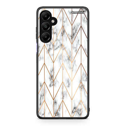 44 - Samsung Galaxy A05s Gold Geometric Marble case, cover, bumper