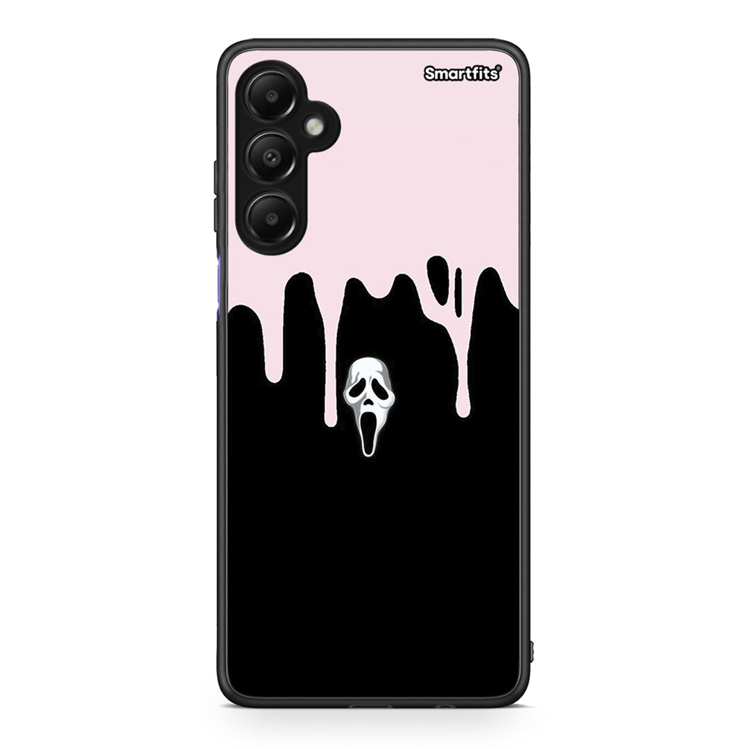 Samsung Galaxy A05s Melting Halloween Mask Θήκη από τη Smartfits με σχέδιο στο πίσω μέρος και μαύρο περίβλημα | Smartphone case with colorful back and black bezels by Smartfits