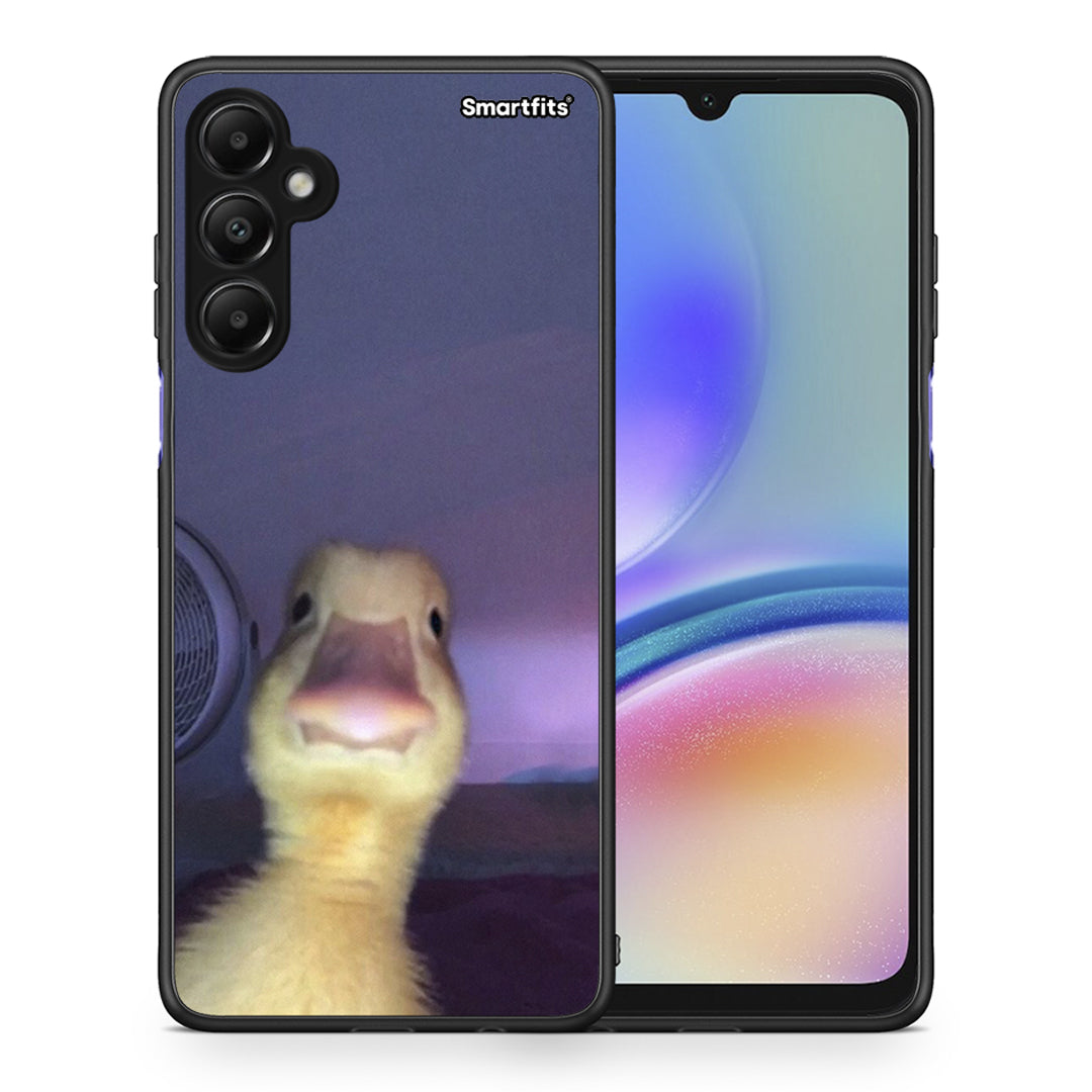 Θήκη Samsung Galaxy A05s Meme Duck από τη Smartfits με σχέδιο στο πίσω μέρος και μαύρο περίβλημα | Samsung Galaxy A05s Meme Duck case with colorful back and black bezels