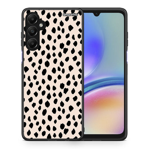 Θήκη Samsung Galaxy A05s New Polka Dots από τη Smartfits με σχέδιο στο πίσω μέρος και μαύρο περίβλημα | Samsung Galaxy A05s New Polka Dots case with colorful back and black bezels