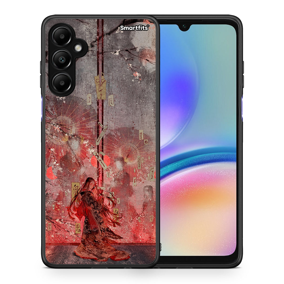 Θήκη Samsung Galaxy A05s Nezuko Kamado από τη Smartfits με σχέδιο στο πίσω μέρος και μαύρο περίβλημα | Samsung Galaxy A05s Nezuko Kamado case with colorful back and black bezels