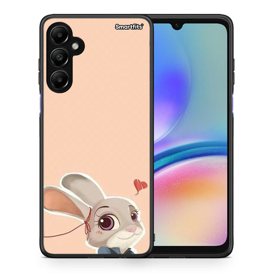 Θήκη Samsung Galaxy A05s Nick Wilde And Judy Hopps Love 2 από τη Smartfits με σχέδιο στο πίσω μέρος και μαύρο περίβλημα | Samsung Galaxy A05s Nick Wilde And Judy Hopps Love 2 case with colorful back and black bezels
