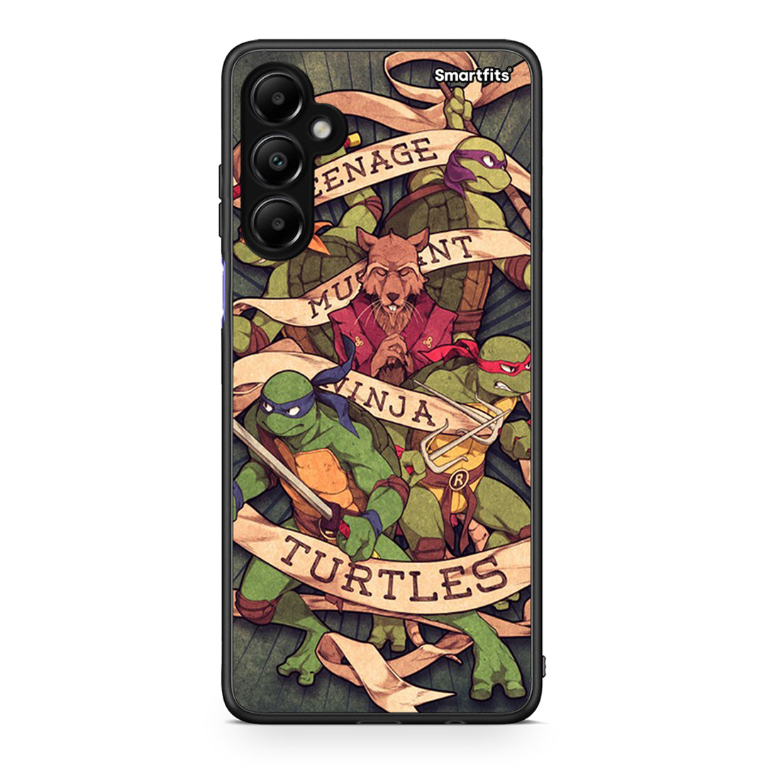 Samsung Galaxy A05s Ninja Turtles θήκη από τη Smartfits με σχέδιο στο πίσω μέρος και μαύρο περίβλημα | Smartphone case with colorful back and black bezels by Smartfits