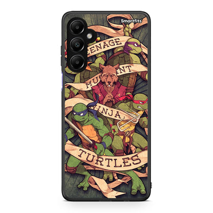 Samsung Galaxy A05s Ninja Turtles θήκη από τη Smartfits με σχέδιο στο πίσω μέρος και μαύρο περίβλημα | Smartphone case with colorful back and black bezels by Smartfits