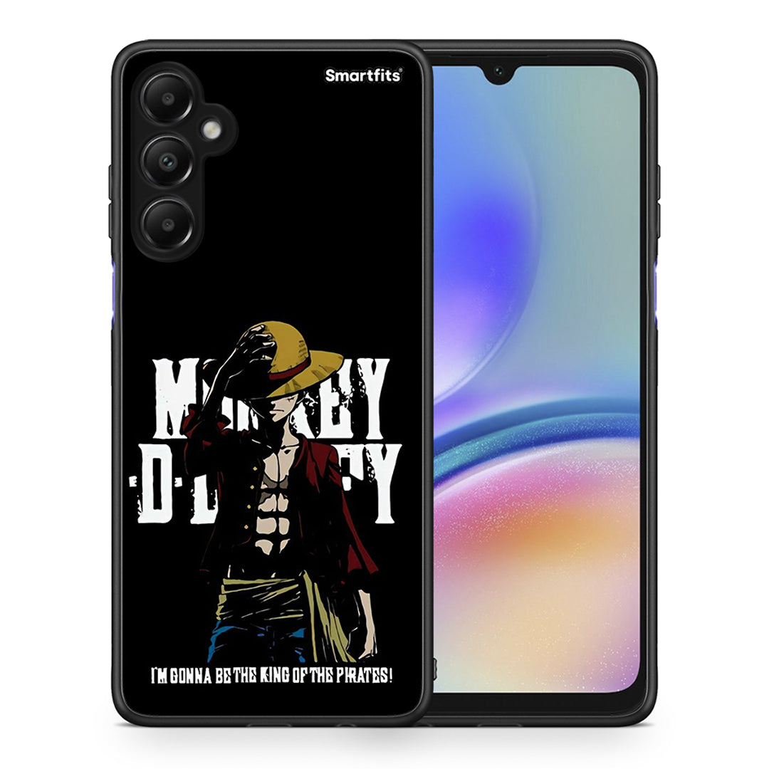 Θήκη Samsung Galaxy A05s Pirate King από τη Smartfits με σχέδιο στο πίσω μέρος και μαύρο περίβλημα | Samsung Galaxy A05s Pirate King case with colorful back and black bezels