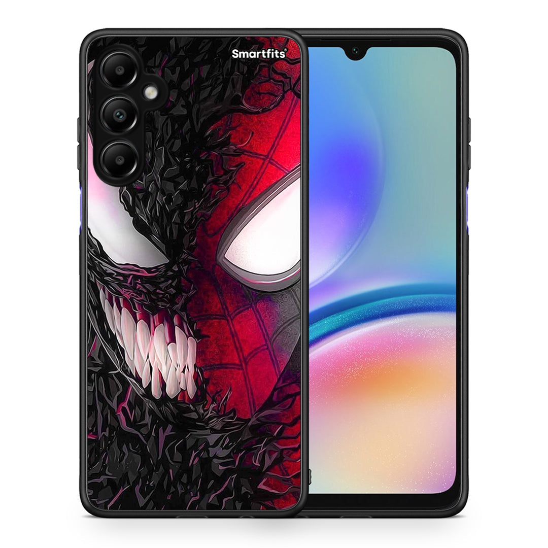 Θήκη Samsung Galaxy A05s SpiderVenom PopArt από τη Smartfits με σχέδιο στο πίσω μέρος και μαύρο περίβλημα | Samsung Galaxy A05s SpiderVenom PopArt case with colorful back and black bezels