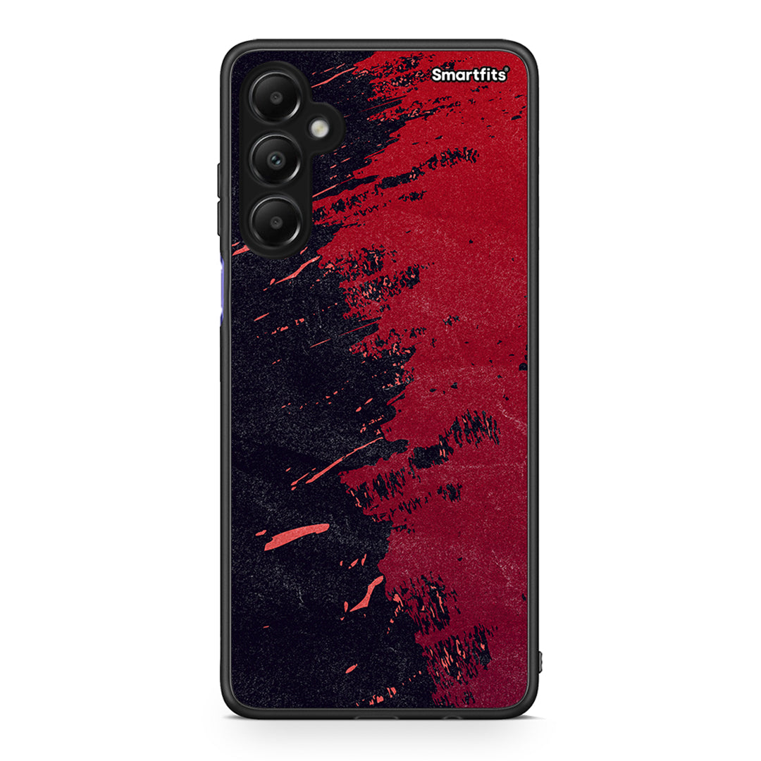 Samsung Galaxy A05s Red Paint Θήκη Αγίου Βαλεντίνου από τη Smartfits με σχέδιο στο πίσω μέρος και μαύρο περίβλημα | Smartphone case with colorful back and black bezels by Smartfits