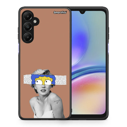 Θήκη Samsung Galaxy A05s Sim Merilyn από τη Smartfits με σχέδιο στο πίσω μέρος και μαύρο περίβλημα | Samsung Galaxy A05s Sim Merilyn case with colorful back and black bezels