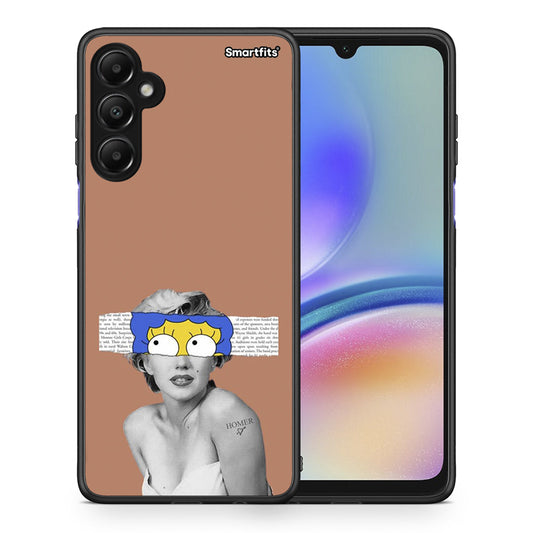 Θήκη Samsung Galaxy A05s Sim Merilyn από τη Smartfits με σχέδιο στο πίσω μέρος και μαύρο περίβλημα | Samsung Galaxy A05s Sim Merilyn case with colorful back and black bezels