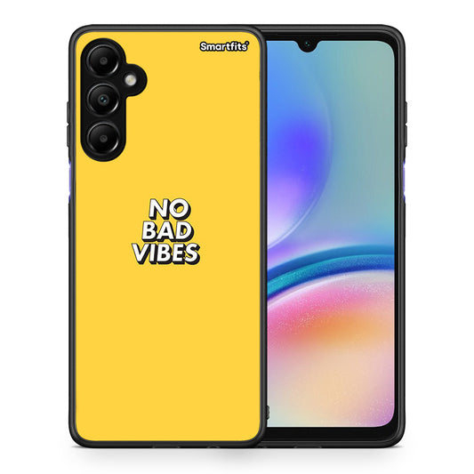 Θήκη Samsung Galaxy A05s Vibes Text από τη Smartfits με σχέδιο στο πίσω μέρος και μαύρο περίβλημα | Samsung Galaxy A05s Vibes Text case with colorful back and black bezels