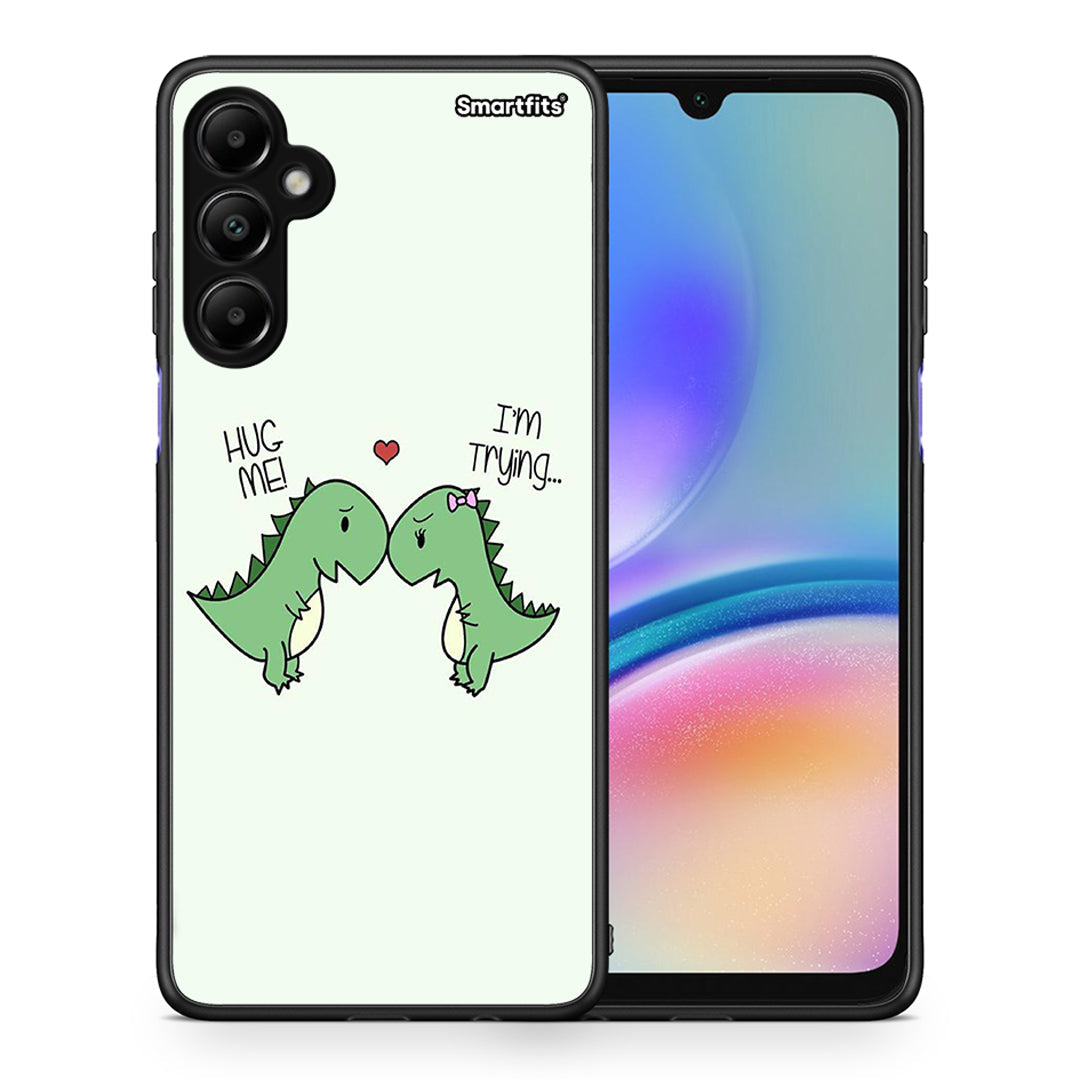 Θήκη Samsung Galaxy A05s Rex Valentine από τη Smartfits με σχέδιο στο πίσω μέρος και μαύρο περίβλημα | Samsung Galaxy A05s Rex Valentine case with colorful back and black bezels