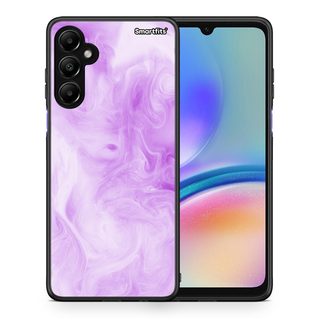 Θήκη Samsung Galaxy A05s Lavender Watercolor από τη Smartfits με σχέδιο στο πίσω μέρος και μαύρο περίβλημα | Samsung Galaxy A05s Lavender Watercolor case with colorful back and black bezels