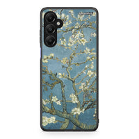 Thumbnail for Samsung Galaxy A05s White Blossoms θήκη από τη Smartfits με σχέδιο στο πίσω μέρος και μαύρο περίβλημα | Smartphone case with colorful back and black bezels by Smartfits