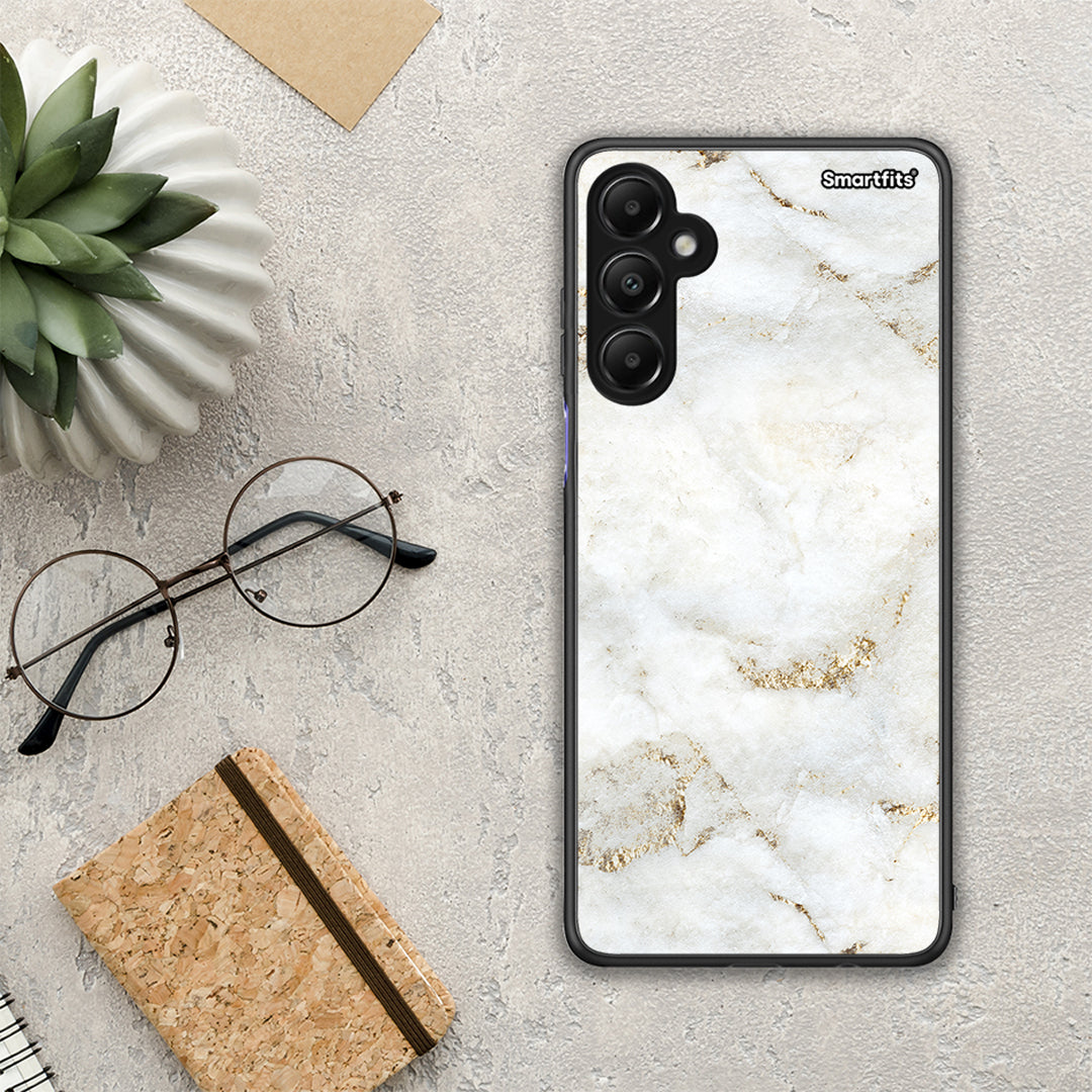 White Gold Marble - Samsung Galaxy A05s θήκη