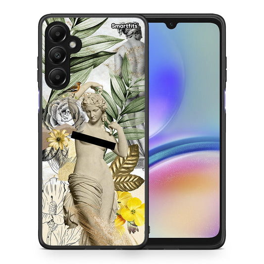Θήκη Samsung Galaxy A05s Woman Statue από τη Smartfits με σχέδιο στο πίσω μέρος και μαύρο περίβλημα | Samsung Galaxy A05s Woman Statue case with colorful back and black bezels