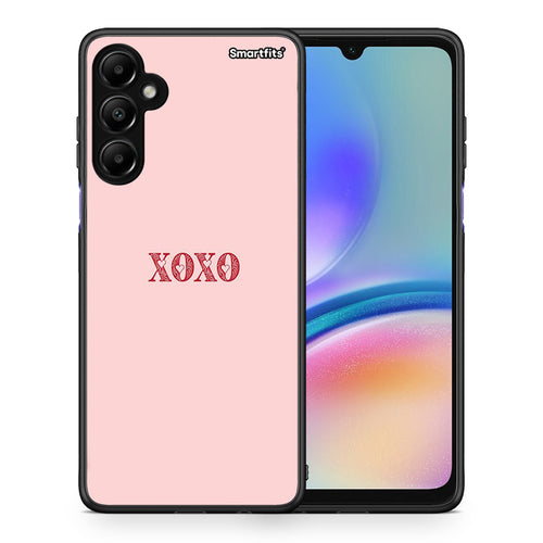 Θήκη Samsung Galaxy A05s XOXO Love από τη Smartfits με σχέδιο στο πίσω μέρος και μαύρο περίβλημα | Samsung Galaxy A05s XOXO Love case with colorful back and black bezels
