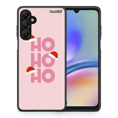 Θήκη Samsung Galaxy A05s Xmas Ho Ho Ho από τη Smartfits με σχέδιο στο πίσω μέρος και μαύρο περίβλημα | Samsung Galaxy A05s Xmas Ho Ho Ho case with colorful back and black bezels