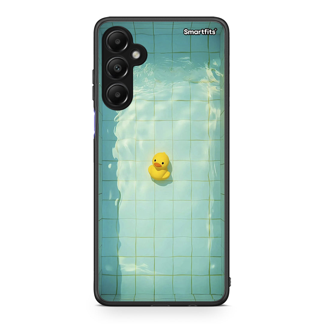 Samsung Galaxy A05s Yellow Duck θήκη από τη Smartfits με σχέδιο στο πίσω μέρος και μαύρο περίβλημα | Smartphone case with colorful back and black bezels by Smartfits