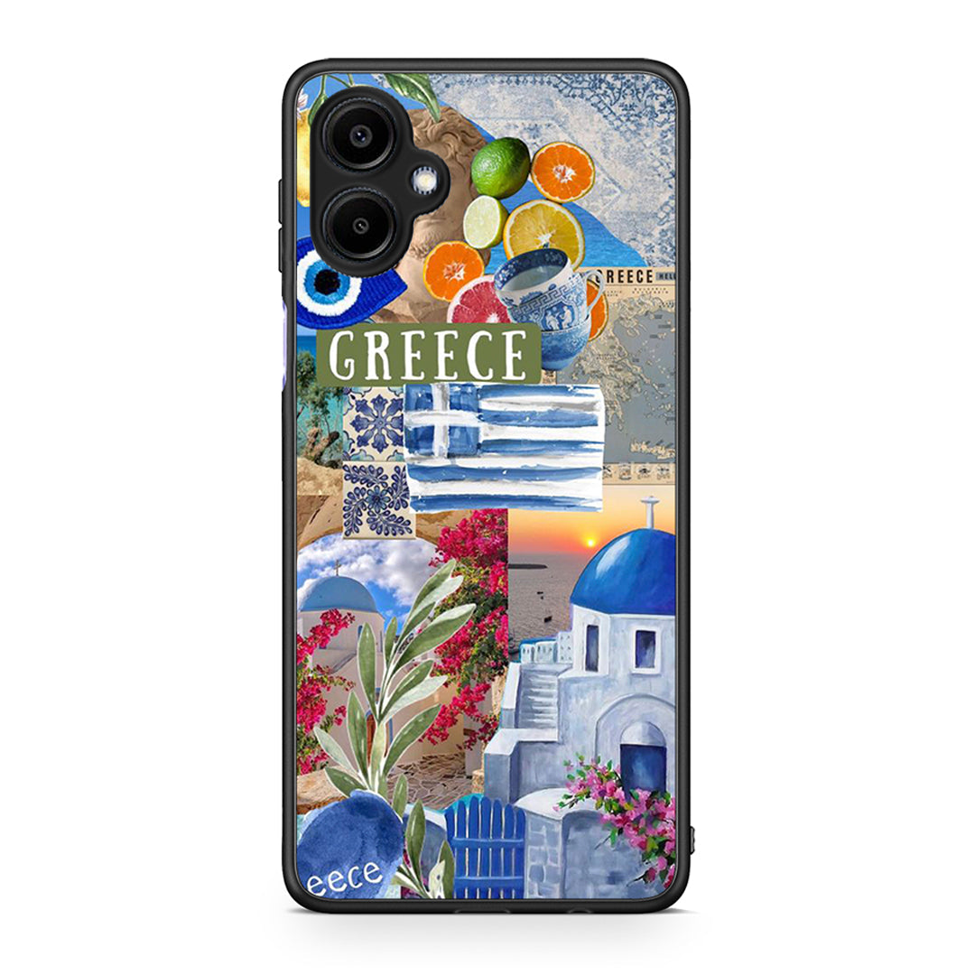 Samsung Galaxy A06 All Greek Θήκη από τη Smartfits με σχέδιο στο πίσω μέρος και μαύρο περίβλημα | Smartphone case with colorful back and black bezels by Smartfits