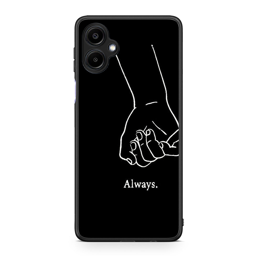 Samsung Galaxy A06 Always & Forever 1 Θήκη Αγίου Βαλεντίνου από τη Smartfits με σχέδιο στο πίσω μέρος και μαύρο περίβλημα | Smartphone case with colorful back and black bezels by Smartfits