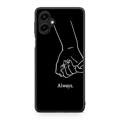 Samsung Galaxy A06 Always & Forever 1 Θήκη Αγίου Βαλεντίνου από τη Smartfits με σχέδιο στο πίσω μέρος και μαύρο περίβλημα | Smartphone case with colorful back and black bezels by Smartfits