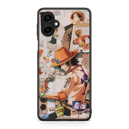 Samsung Galaxy A06 Anime Collage θήκη από τη Smartfits με σχέδιο στο πίσω μέρος και μαύρο περίβλημα | Smartphone case with colorful back and black bezels by Smartfits