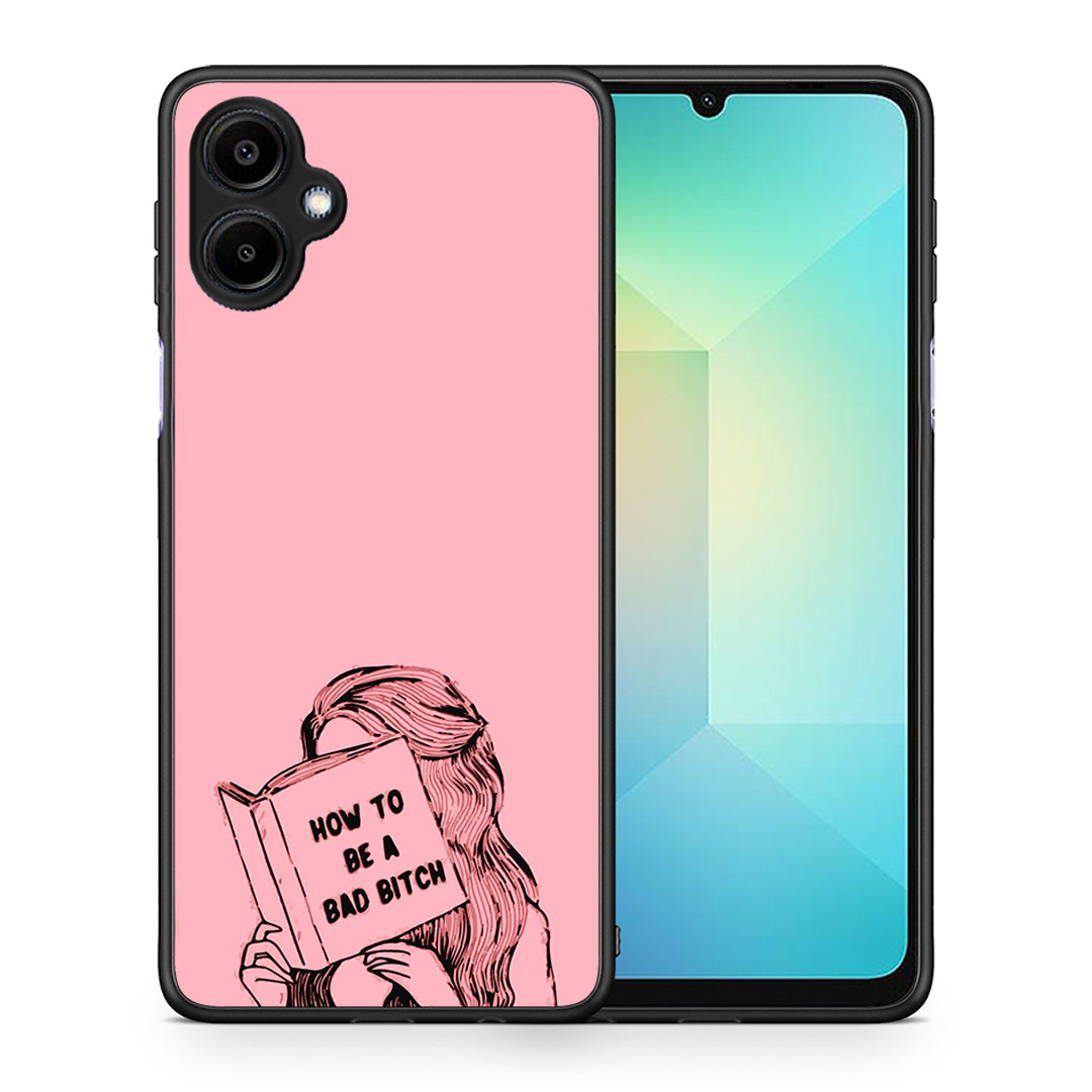 Θήκη Samsung Galaxy A06 Bad Bitch από τη Smartfits με σχέδιο στο πίσω μέρος και μαύρο περίβλημα | Samsung Galaxy A06 Bad Bitch case with colorful back and black bezels