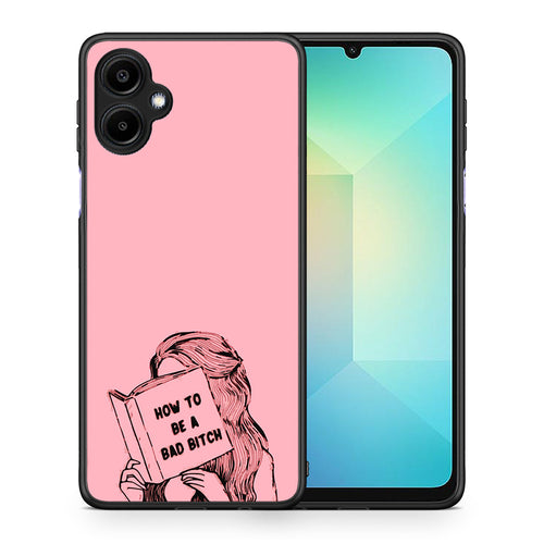 Θήκη Samsung Galaxy A06 Bad Bitch από τη Smartfits με σχέδιο στο πίσω μέρος και μαύρο περίβλημα | Samsung Galaxy A06 Bad Bitch case with colorful back and black bezels