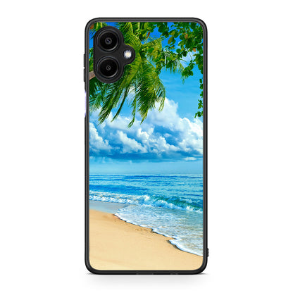 Samsung Galaxy A06 Beautiful Beach θήκη από τη Smartfits με σχέδιο στο πίσω μέρος και μαύρο περίβλημα | Smartphone case with colorful back and black bezels by Smartfits