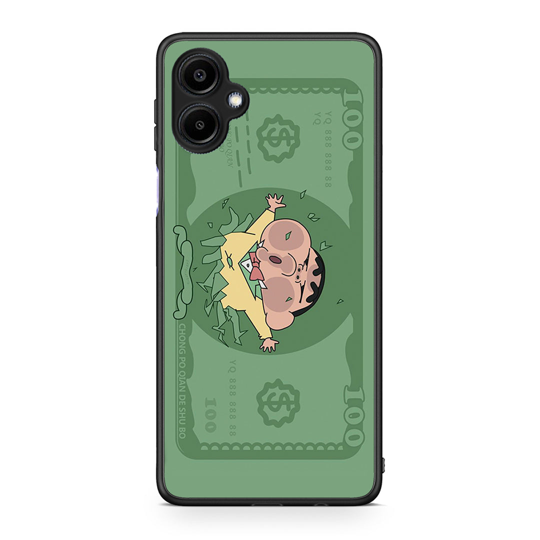 Samsung Galaxy A06 Big Money Θήκη Αγίου Βαλεντίνου από τη Smartfits με σχέδιο στο πίσω μέρος και μαύρο περίβλημα | Smartphone case with colorful back and black bezels by Smartfits