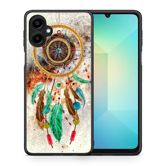 Θήκη Samsung Galaxy A06 DreamCatcher Boho από τη Smartfits με σχέδιο στο πίσω μέρος και μαύρο περίβλημα | Samsung Galaxy A06 DreamCatcher Boho case with colorful back and black bezels
