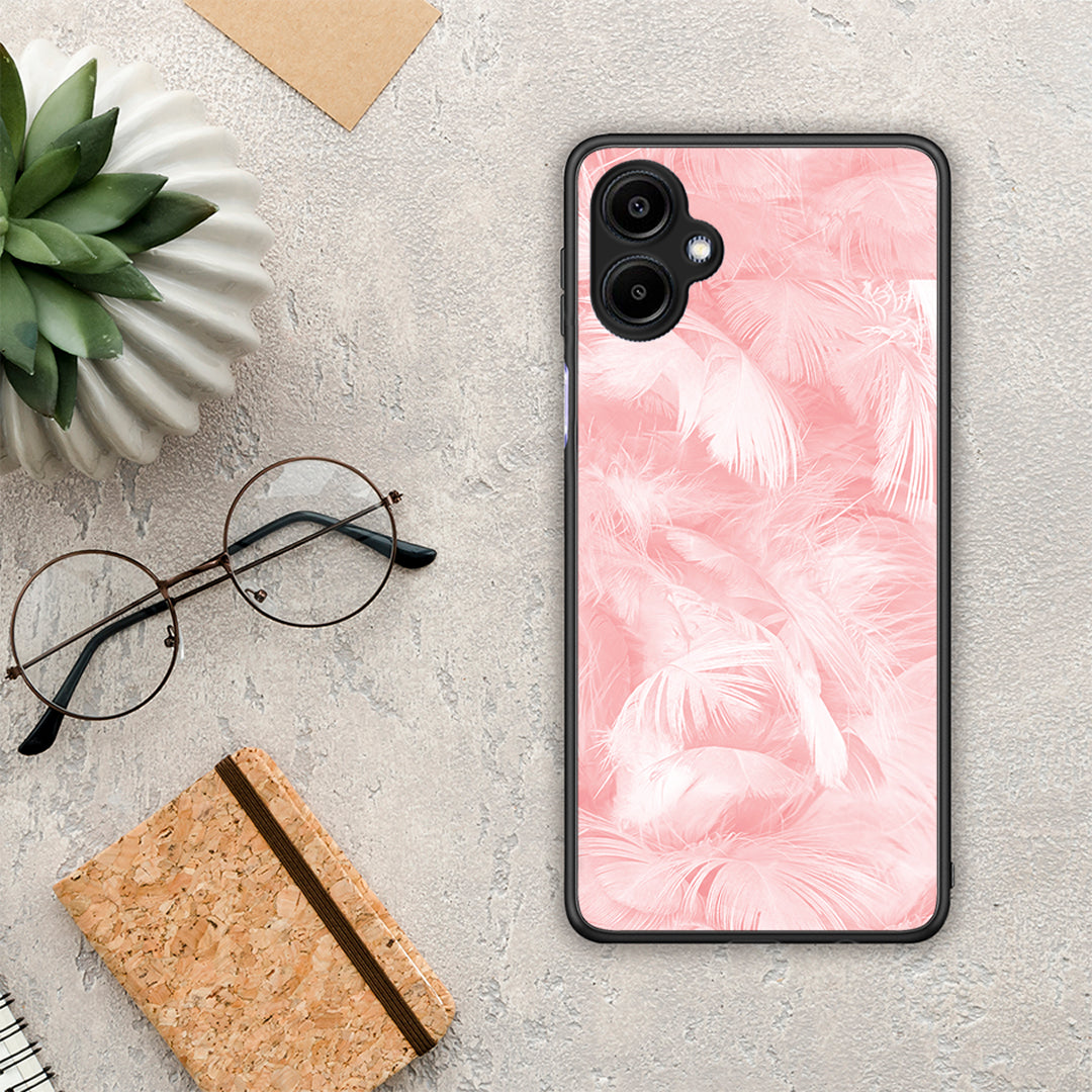 Boho Pink Feather - Samsung Galaxy A06 θήκη