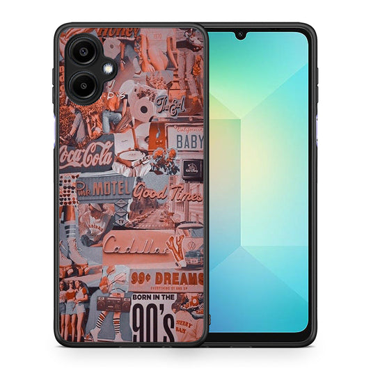 Θήκη Samsung Galaxy A06 Born In 90s από τη Smartfits με σχέδιο στο πίσω μέρος και μαύρο περίβλημα | Samsung Galaxy A06 Born In 90s case with colorful back and black bezels