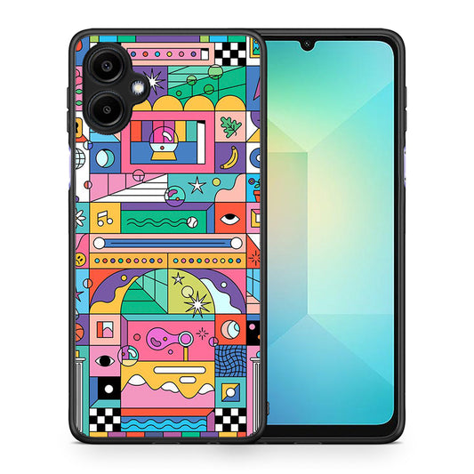 Θήκη Samsung Galaxy A06 Bubbles Soap από τη Smartfits με σχέδιο στο πίσω μέρος και μαύρο περίβλημα | Samsung Galaxy A06 Bubbles Soap case with colorful back and black bezels