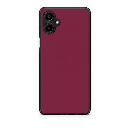 Θήκη Samsung Galaxy A06 Burgundy από τη Smartfits με σχέδιο στο πίσω μέρος και μαύρο περίβλημα | Samsung Galaxy A06 Burgundy case with colorful back and black bezels