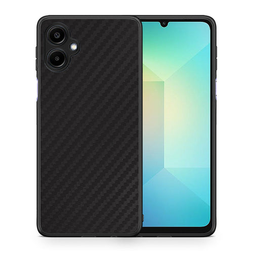 Θήκη Samsung Galaxy A06 Carbon Black από τη Smartfits με σχέδιο στο πίσω μέρος και μαύρο περίβλημα | Samsung Galaxy A06 Carbon Black case with colorful back and black bezels