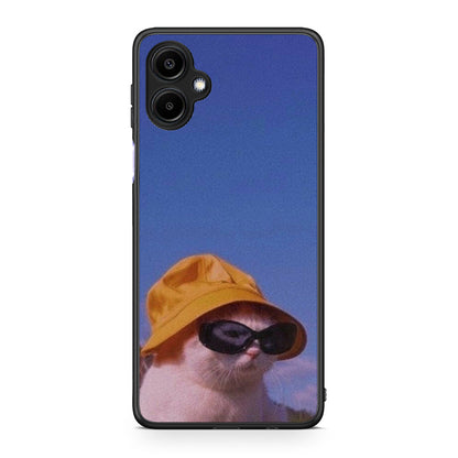 Samsung Galaxy A06 Cat Diva θήκη από τη Smartfits με σχέδιο στο πίσω μέρος και μαύρο περίβλημα | Smartphone case with colorful back and black bezels by Smartfits