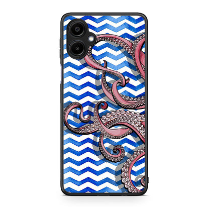 Samsung Galaxy A06 Chevron Devilfish θήκη από τη Smartfits με σχέδιο στο πίσω μέρος και μαύρο περίβλημα | Smartphone case with colorful back and black bezels by Smartfits