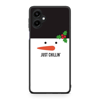 Samsung Galaxy A06 Christmas Chillin θήκη από τη Smartfits με σχέδιο στο πίσω μέρος και μαύρο περίβλημα | Smartphone case with colorful back and black bezels by Smartfits