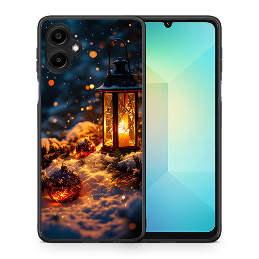 Θήκη Samsung Galaxy A06 Christmas Ornaments από τη Smartfits με σχέδιο στο πίσω μέρος και μαύρο περίβλημα | Samsung Galaxy A06 Christmas Ornaments case with colorful back and black bezels