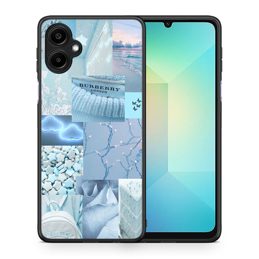 Θήκη Samsung Galaxy A06 Ciel Aesthetic Collage από τη Smartfits με σχέδιο στο πίσω μέρος και μαύρο περίβλημα | Samsung Galaxy A06 Ciel Aesthetic Collage case with colorful back and black bezels