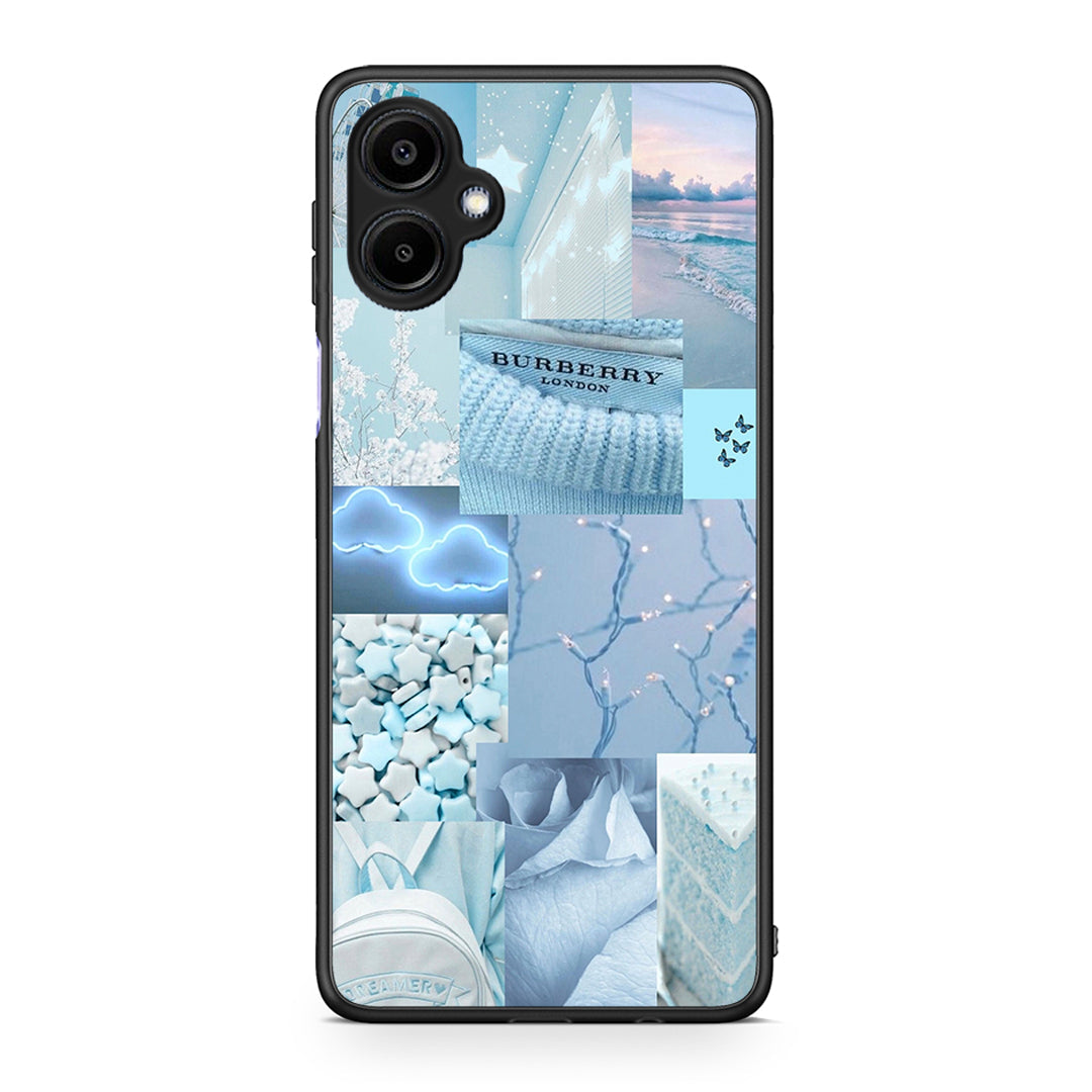 Samsung Galaxy A06 Ciel Aesthetic Collage θήκη από τη Smartfits με σχέδιο στο πίσω μέρος και μαύρο περίβλημα | Smartphone case with colorful back and black bezels by Smartfits