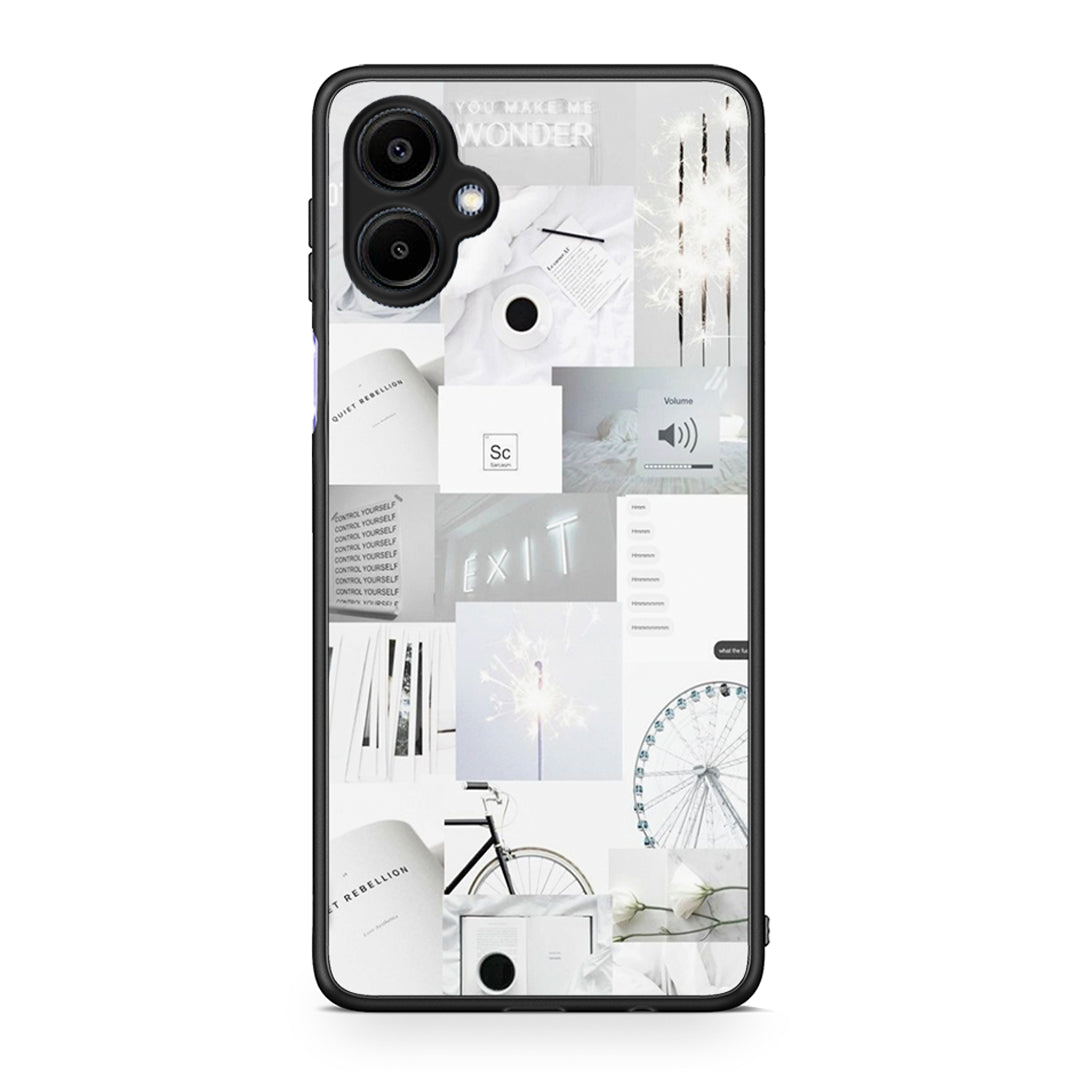 Samsung Galaxy A06 Collage Make Me Wonder Θήκη Αγίου Βαλεντίνου από τη Smartfits με σχέδιο στο πίσω μέρος και μαύρο περίβλημα | Smartphone case with colorful back and black bezels by Smartfits