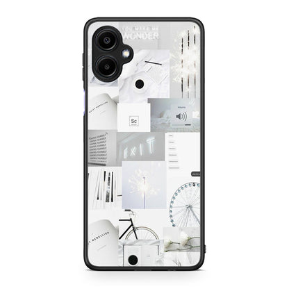 Samsung Galaxy A06 Collage Make Me Wonder Θήκη Αγίου Βαλεντίνου από τη Smartfits με σχέδιο στο πίσω μέρος και μαύρο περίβλημα | Smartphone case with colorful back and black bezels by Smartfits