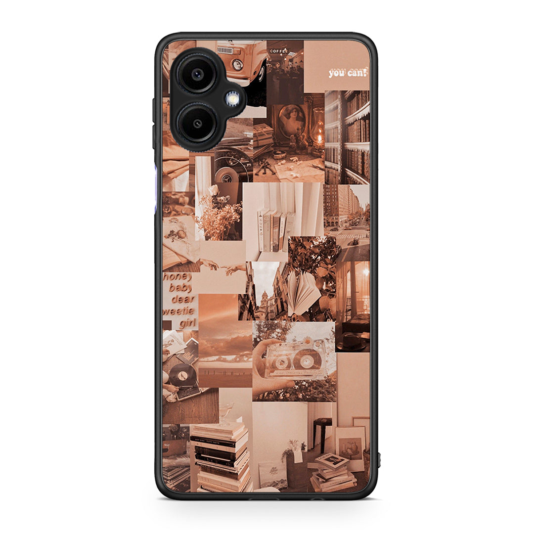 Samsung Galaxy A06 Collage You Can Θήκη Αγίου Βαλεντίνου από τη Smartfits με σχέδιο στο πίσω μέρος και μαύρο περίβλημα | Smartphone case with colorful back and black bezels by Smartfits