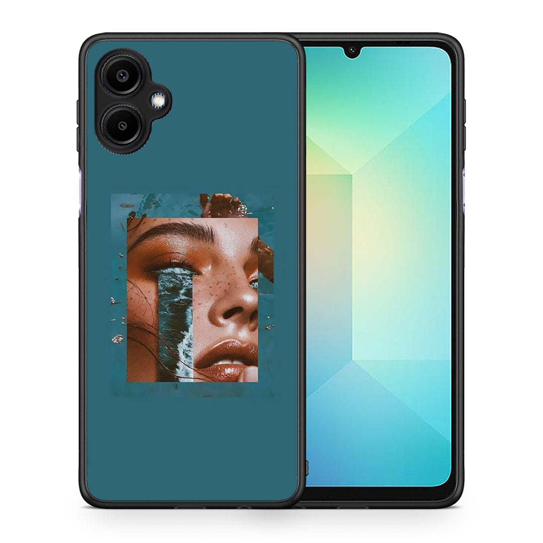Θήκη Samsung Galaxy A06 Cry An Ocean από τη Smartfits με σχέδιο στο πίσω μέρος και μαύρο περίβλημα | Samsung Galaxy A06 Cry An Ocean case with colorful back and black bezels
