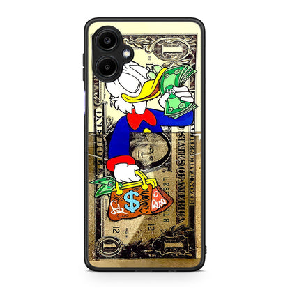 Samsung Galaxy A06 Duck Money Θήκη από τη Smartfits με σχέδιο στο πίσω μέρος και μαύρο περίβλημα | Smartphone case with colorful back and black bezels by Smartfits